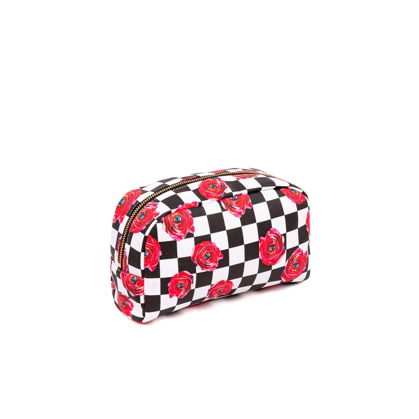 Beauty Case Roses on Check