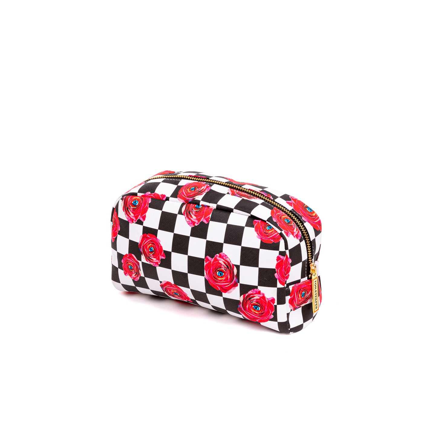 Beauty Case Roses on Check