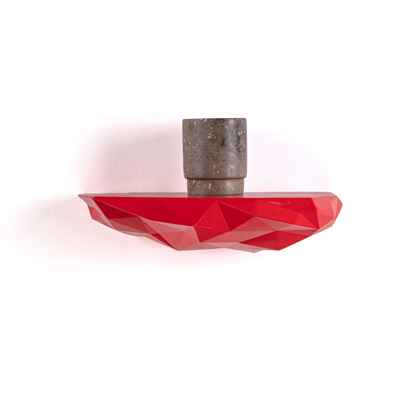 Space Rocks Shelf Medium Red