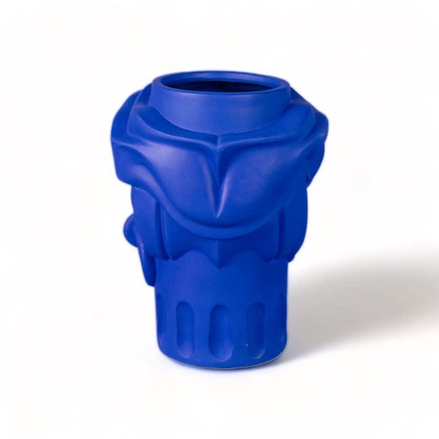 Terracotta Vase Man Blue