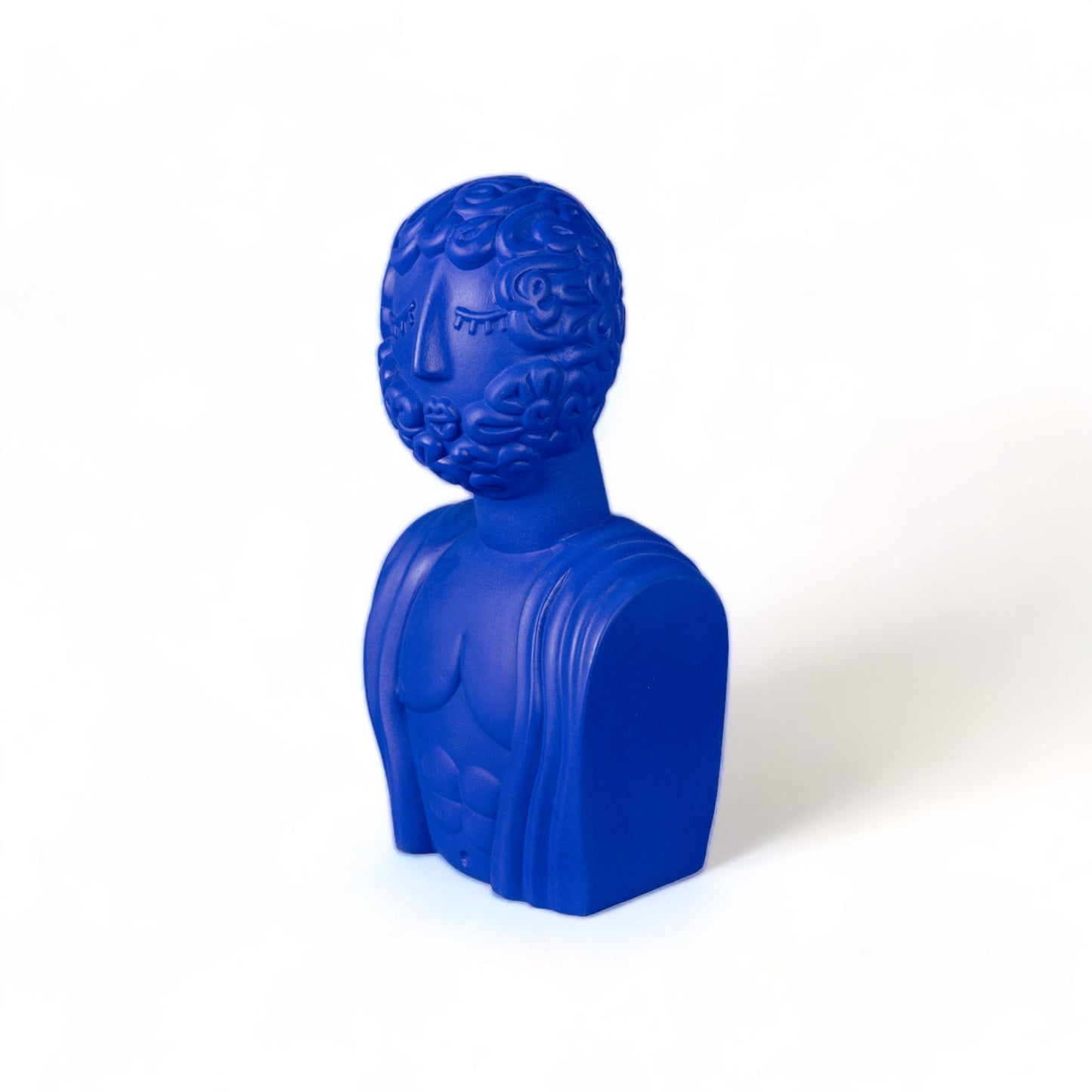 Terracotta Bust Man Blue