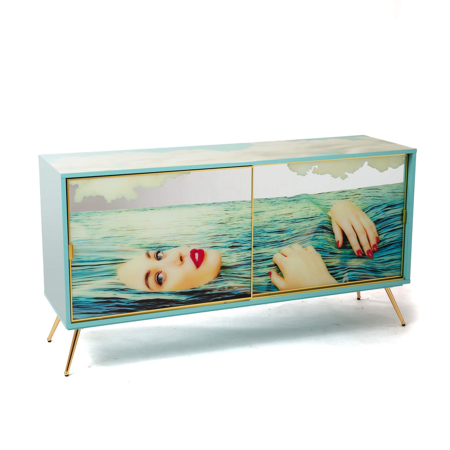 Cabinet Sliding Door Sea Girl