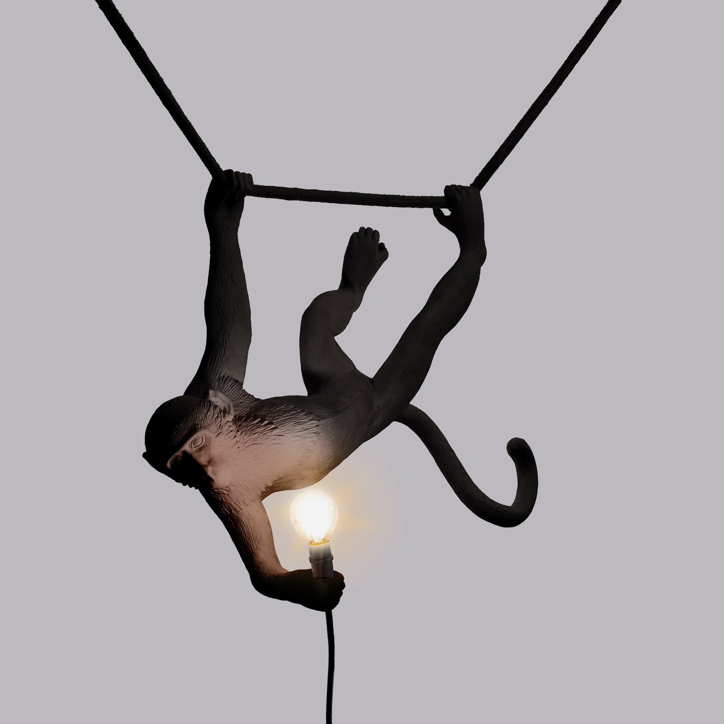 The Monkey Lamp Swing Black