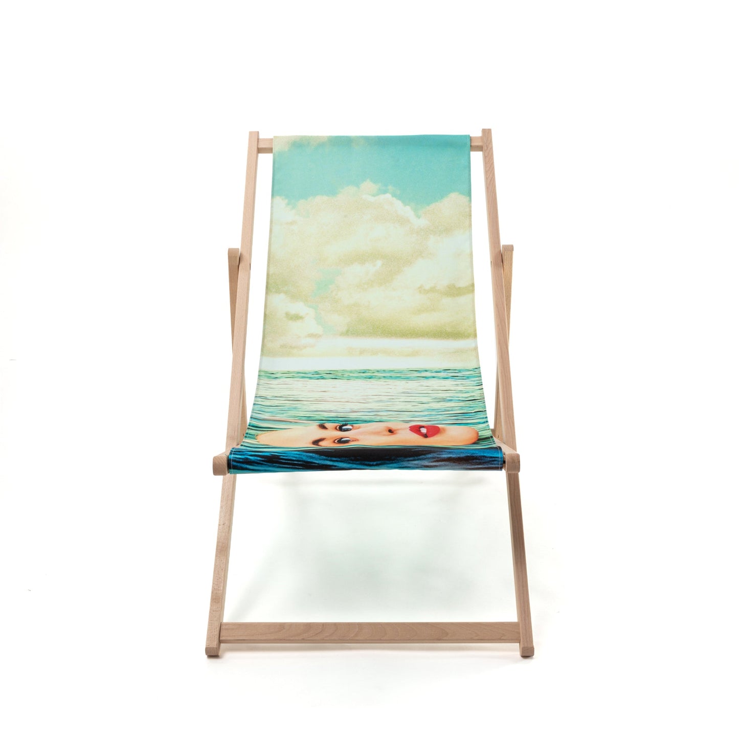 Deck Chair Girl in the Sea