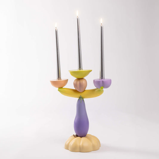 Vitamin Aubergine Candelabra