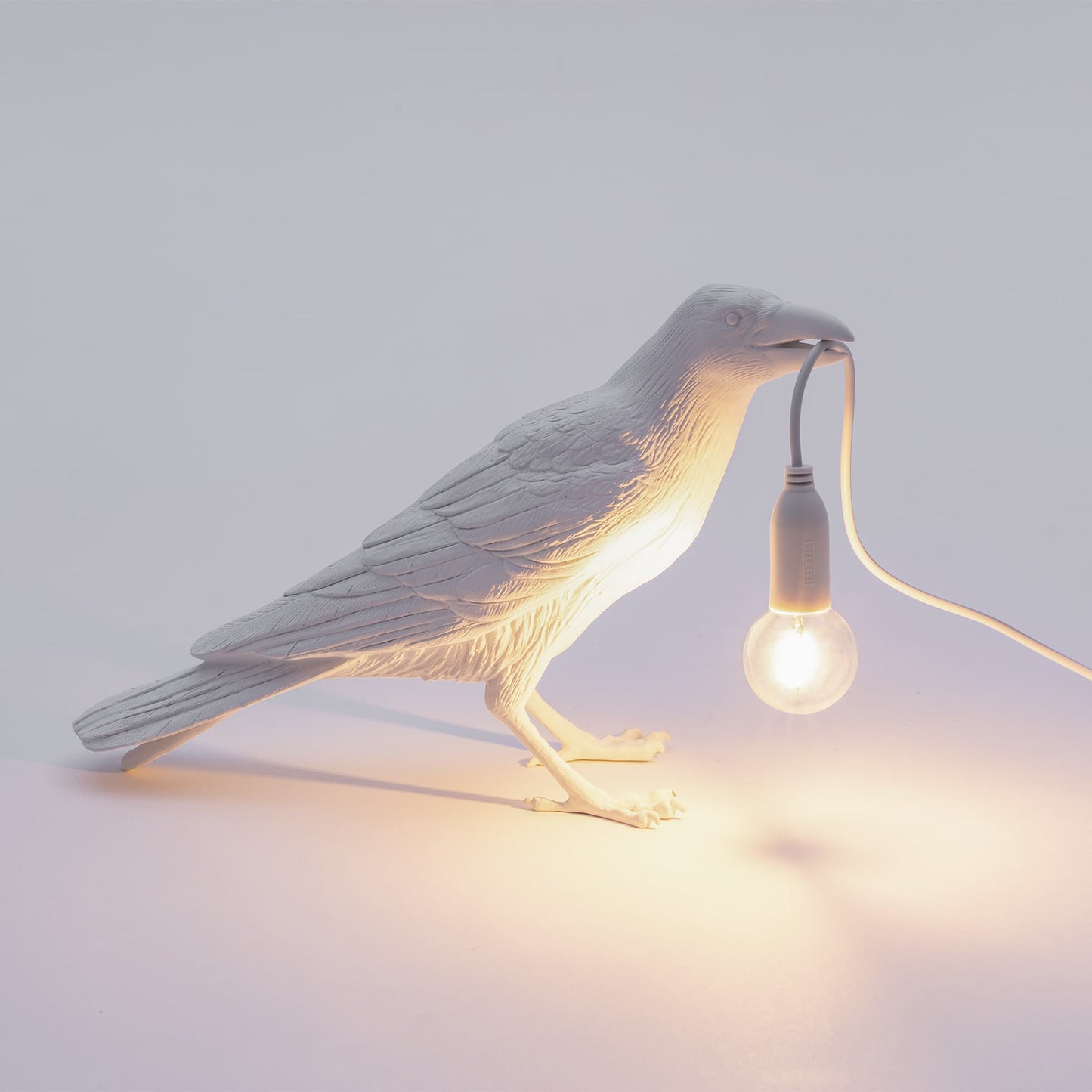 Bird Lamp White Waiting OUTDOOR