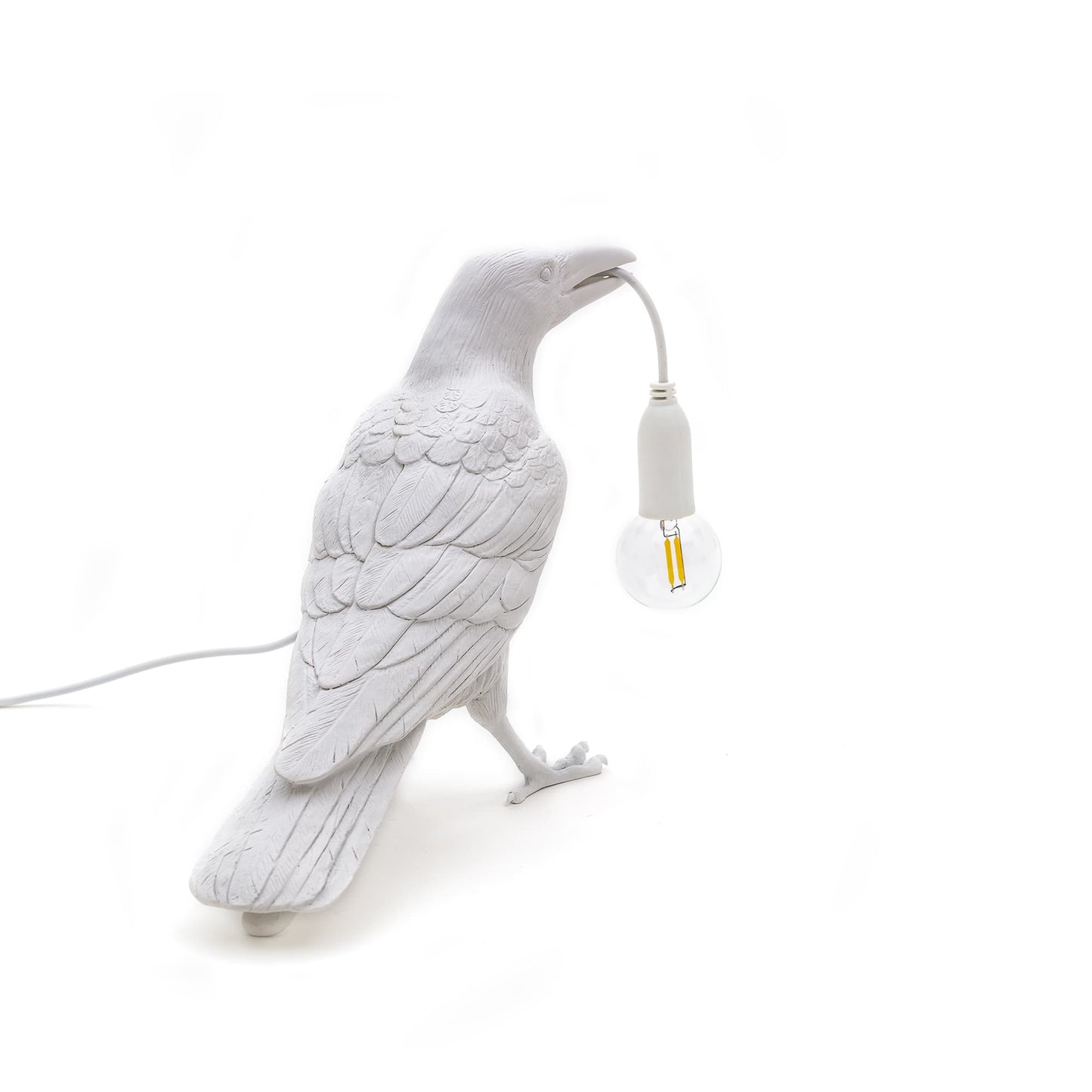 Bird Lamp White Waiting OUTDOOR