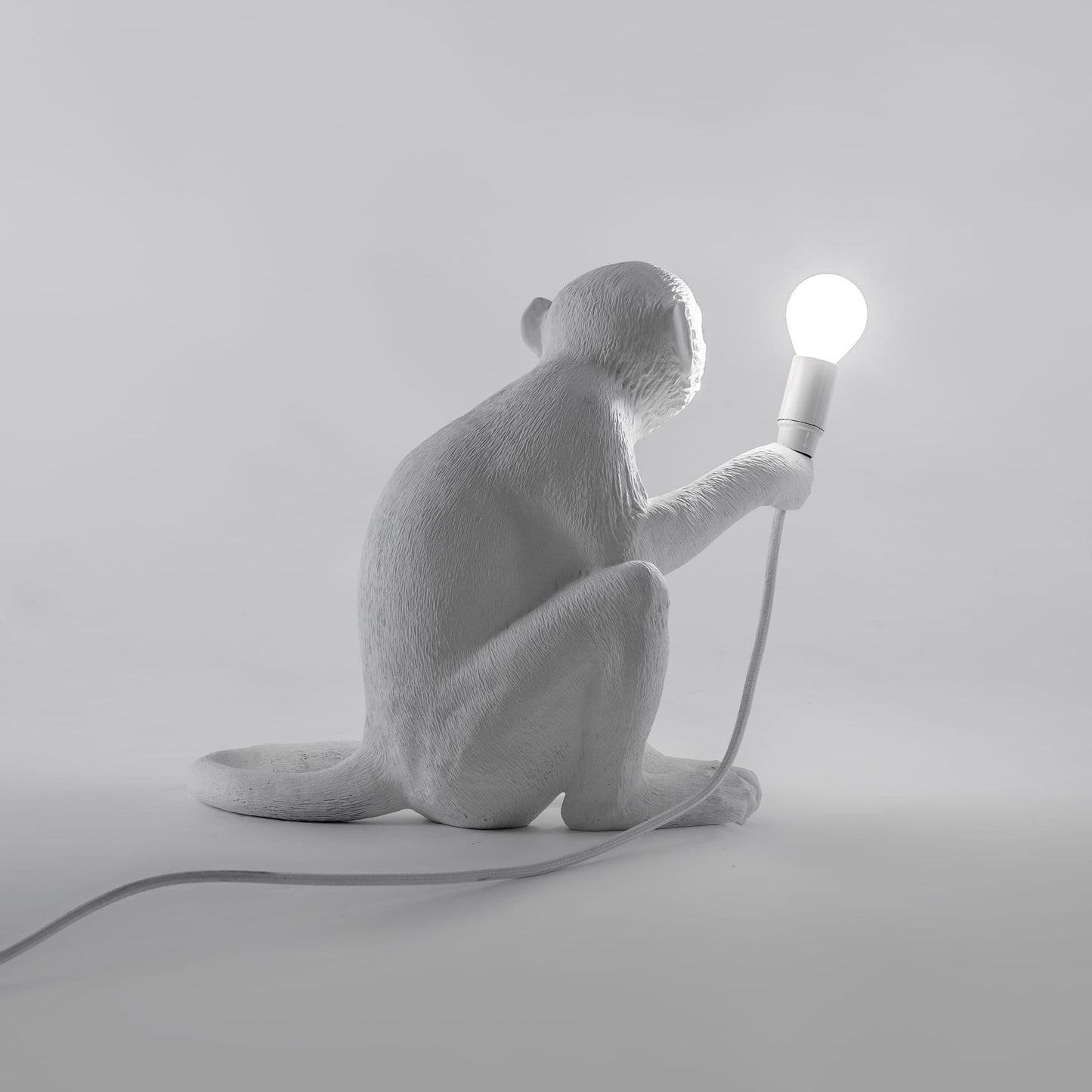 The Monkey Lamp Sitting OUTDOOR Version