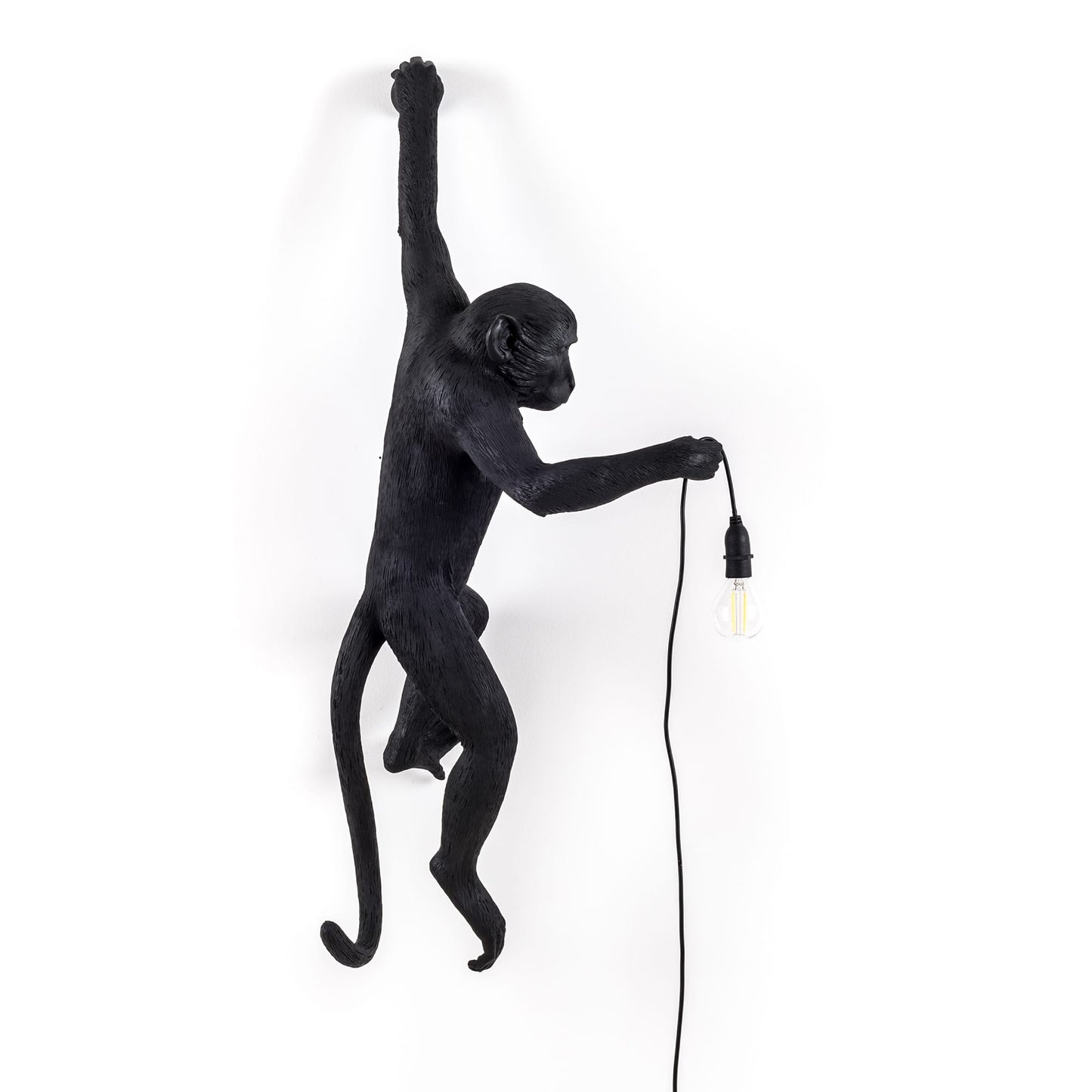 The Monkey Lamp Black Hanging Version Left