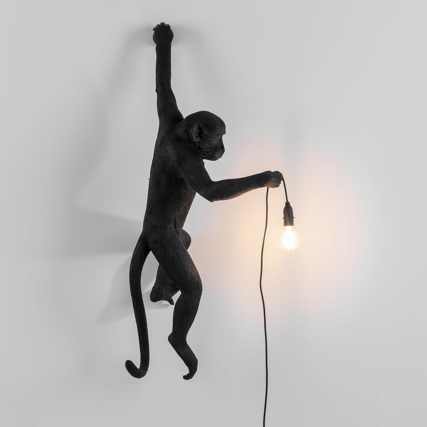 The Monkey Lamp Black Hanging Version Left