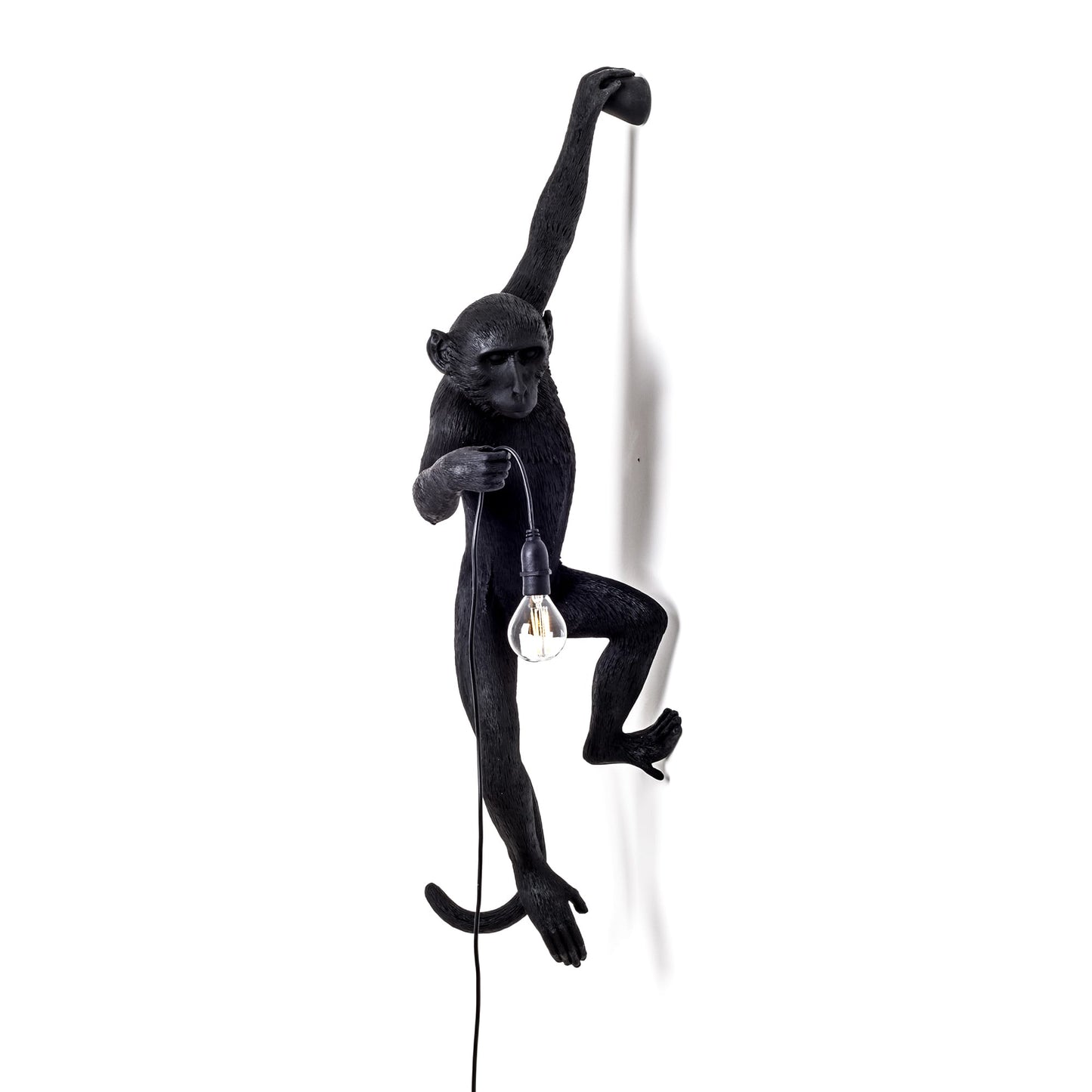 The Monkey Lamp Black Hanging Version Left