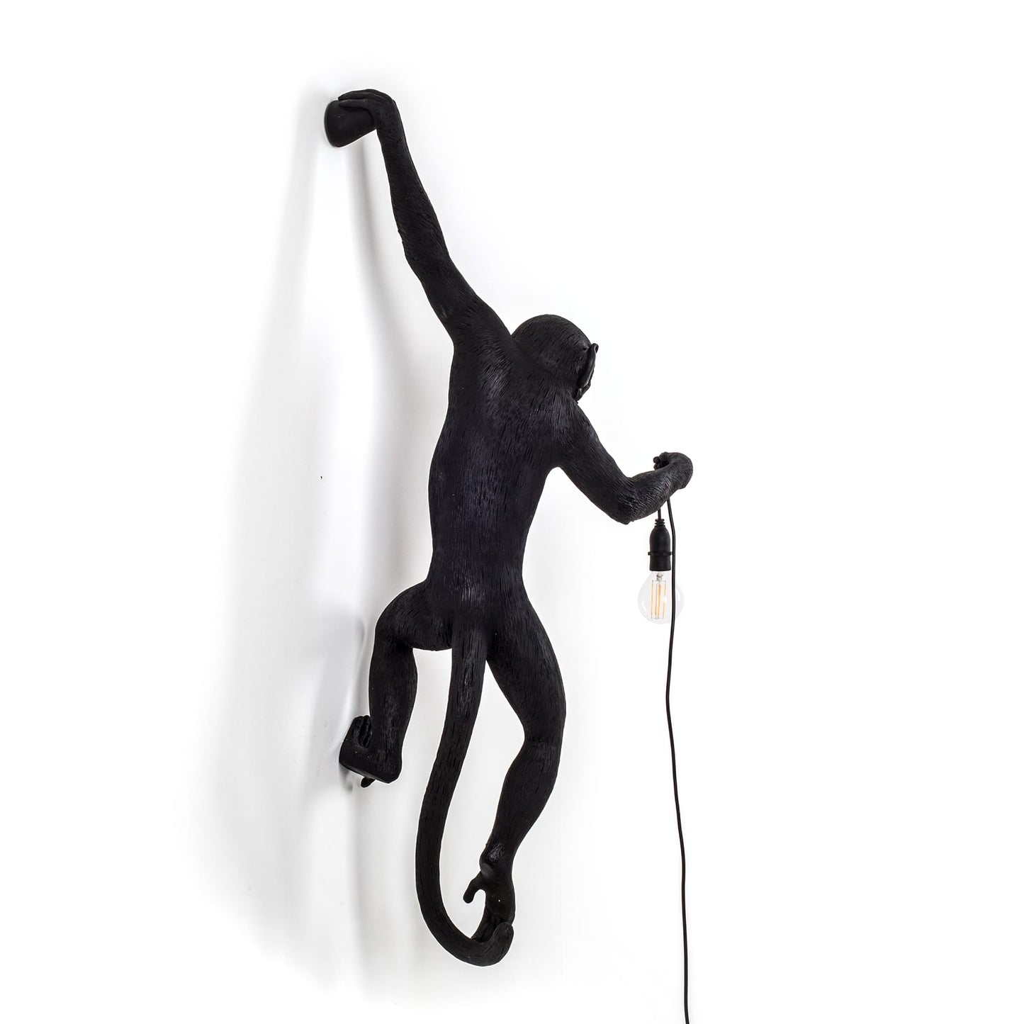 The Monkey Lamp Black Hanging Version Left