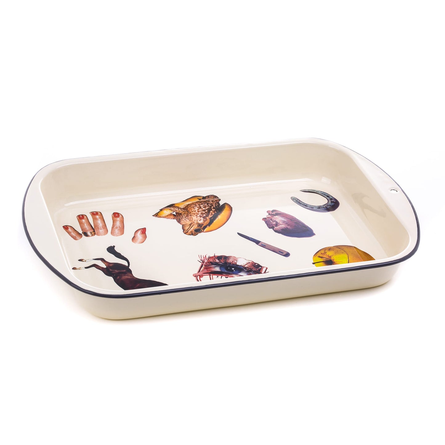 Enamel Baking Dish Beige