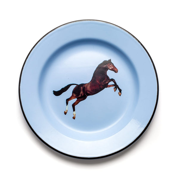 Enamel Plate Horse – SELETTI USA