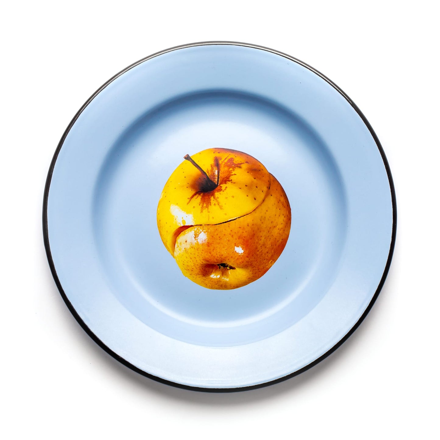 Enamel Plate Apple