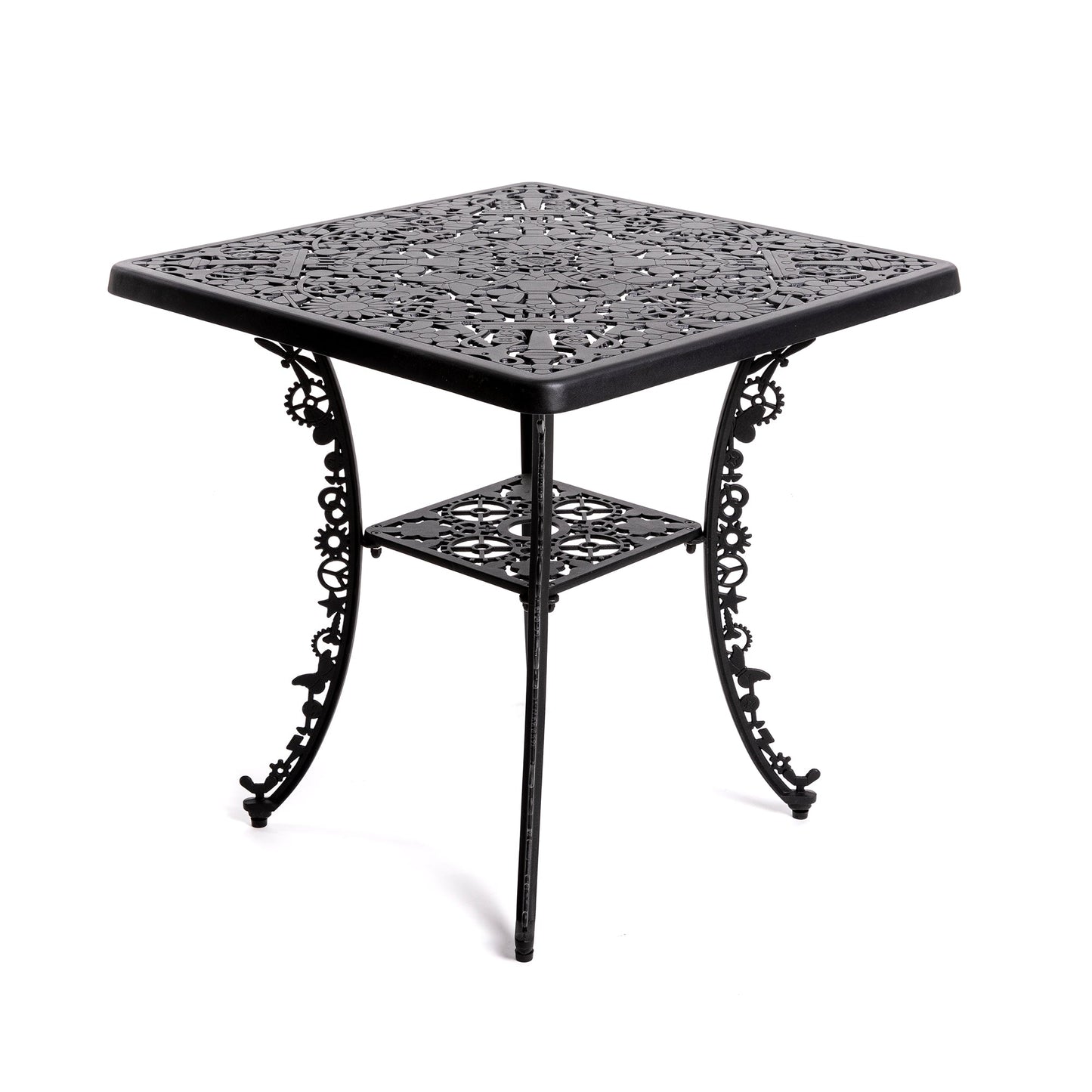 Industry Collection Aluminium Square Table Black