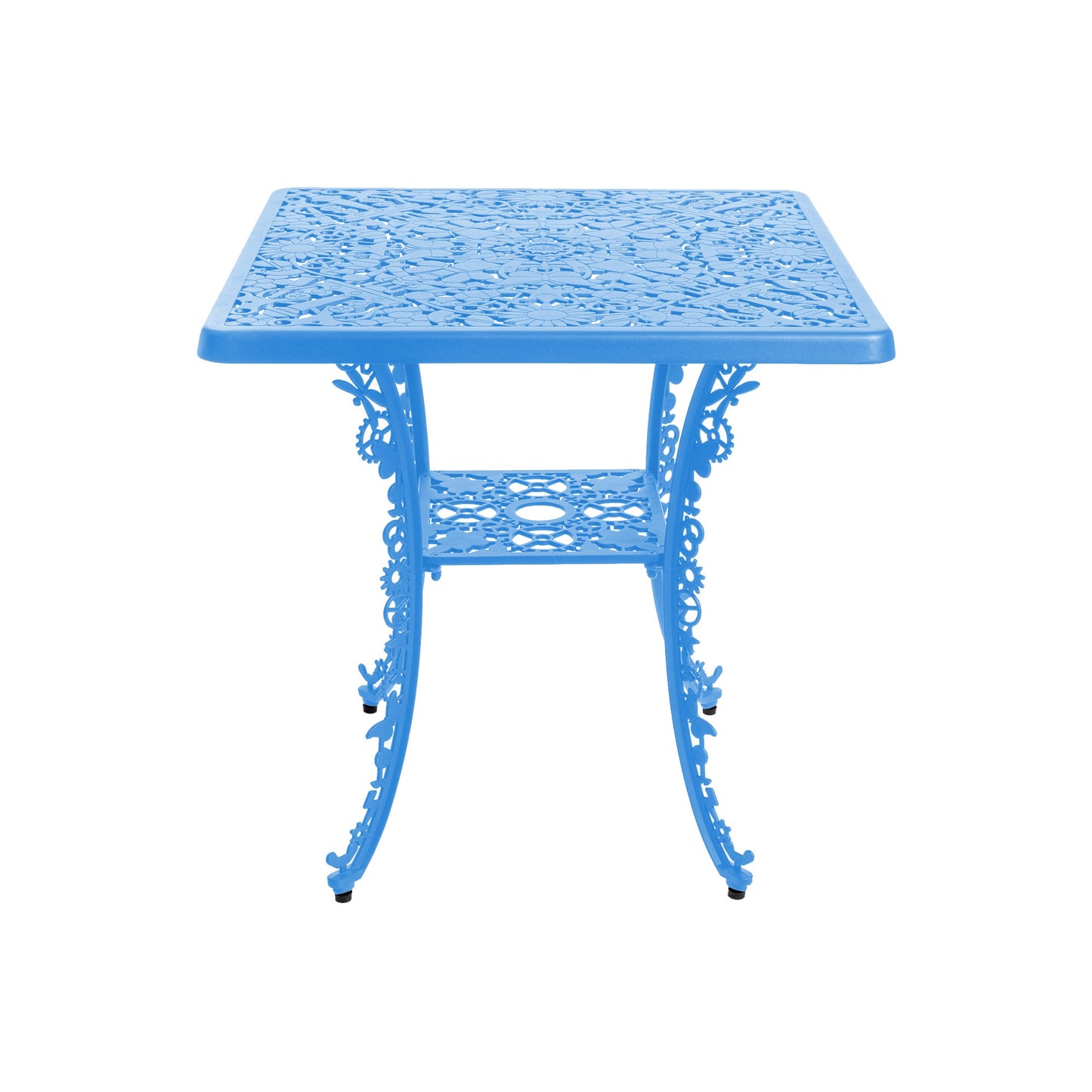 Industry Collection Aluminium Square Table Sky Blue